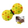 CIRCLE AND SNOWFLAKES EMBELLISHED PEANUT MASSAGE ROLLER for TENSION RELIEF