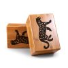 2 PCS WALKING CHEETAH BAMBOO HANDSTAND BLOCKS AID BALANCE BOOST FLEXIBILITY