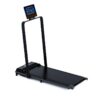 Electric Walking Pad Treadmill – Compact Mini Foldable, Quiet Home Gym Equipment (380E Black with Handrail)
